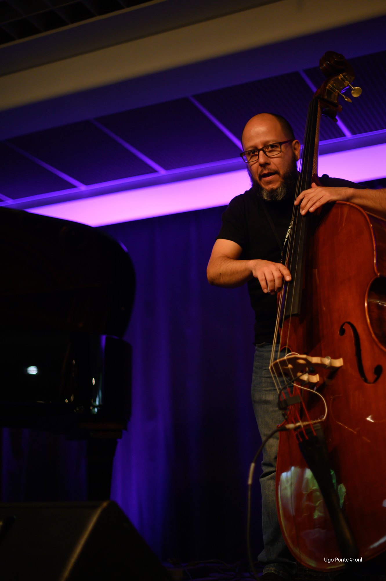 Double bassist of the Alex Mercado Trio, Lille Piano(s) Festival 2019