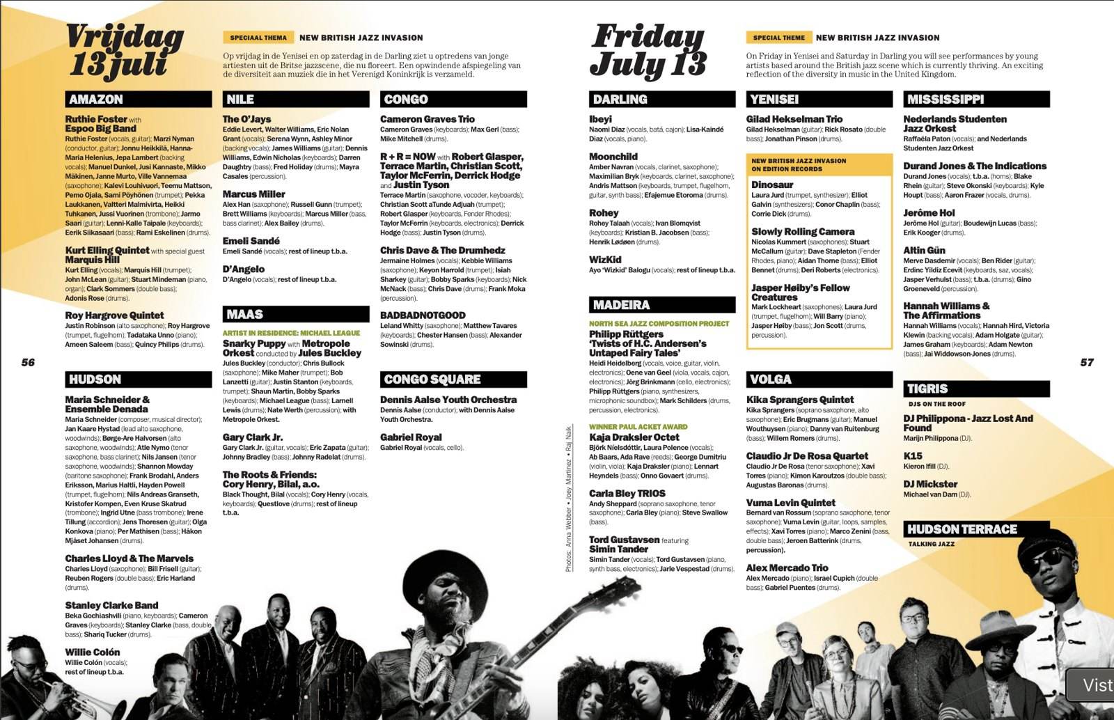 North Sea Jazz Festival 2018 program page for Alex Mercado Trio