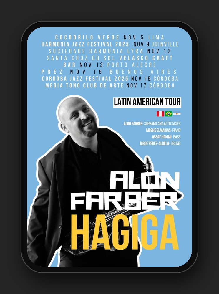 Latin American tour, Poster