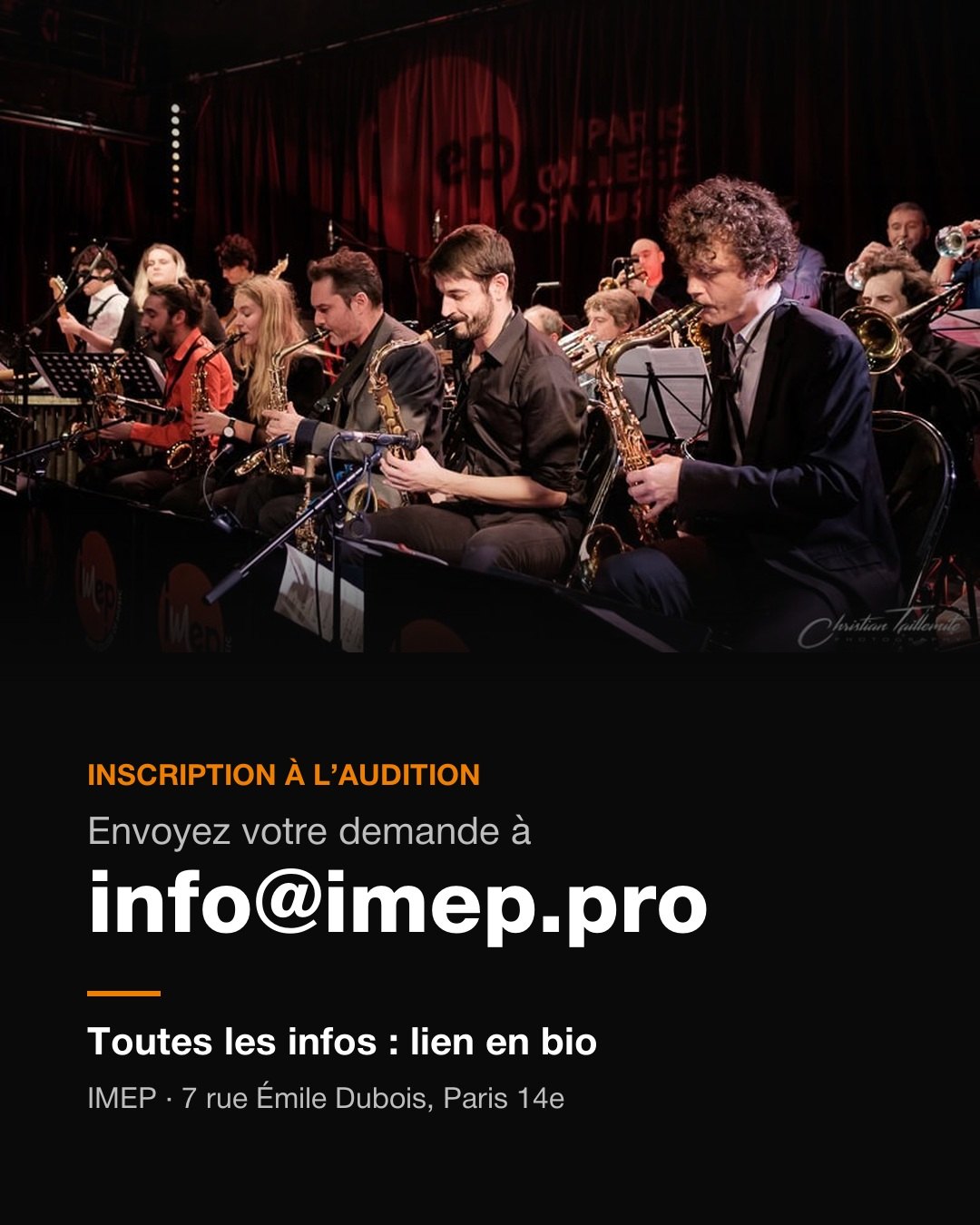 IMEP carousel, Big Band registration