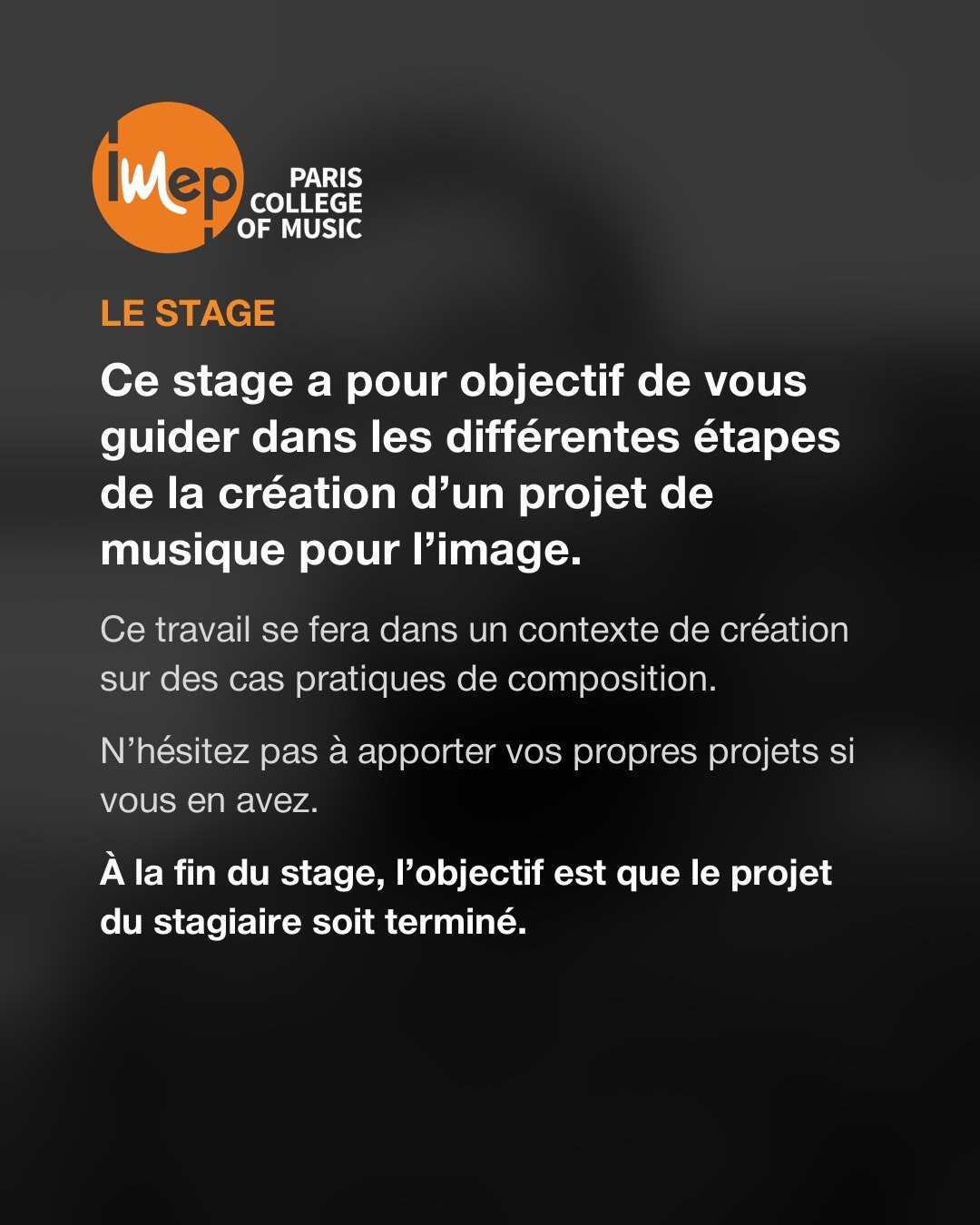 IMEP carousel, MAO workshop programme