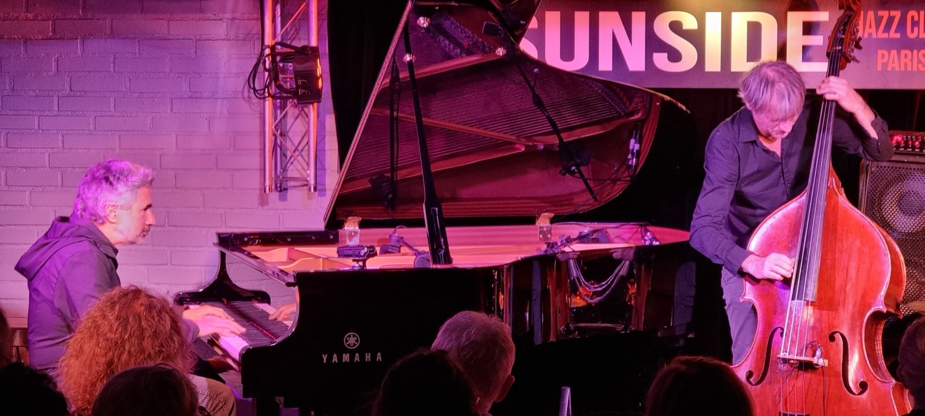 Jean-Michel Pilc on piano and François Moutin on double bass at the Sunside, Paris, 3 December 2021