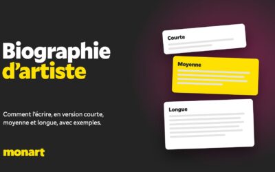 Biographie d’artiste : comment l’écrire (avec exemples)