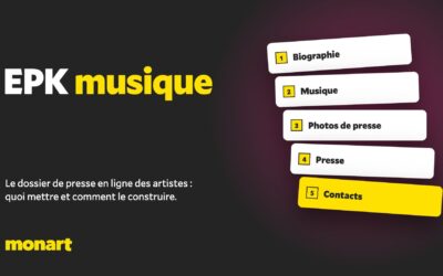 EPK musique : le dossier de presse en ligne des artistes