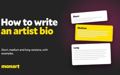 How to write an artist bio (with examples)