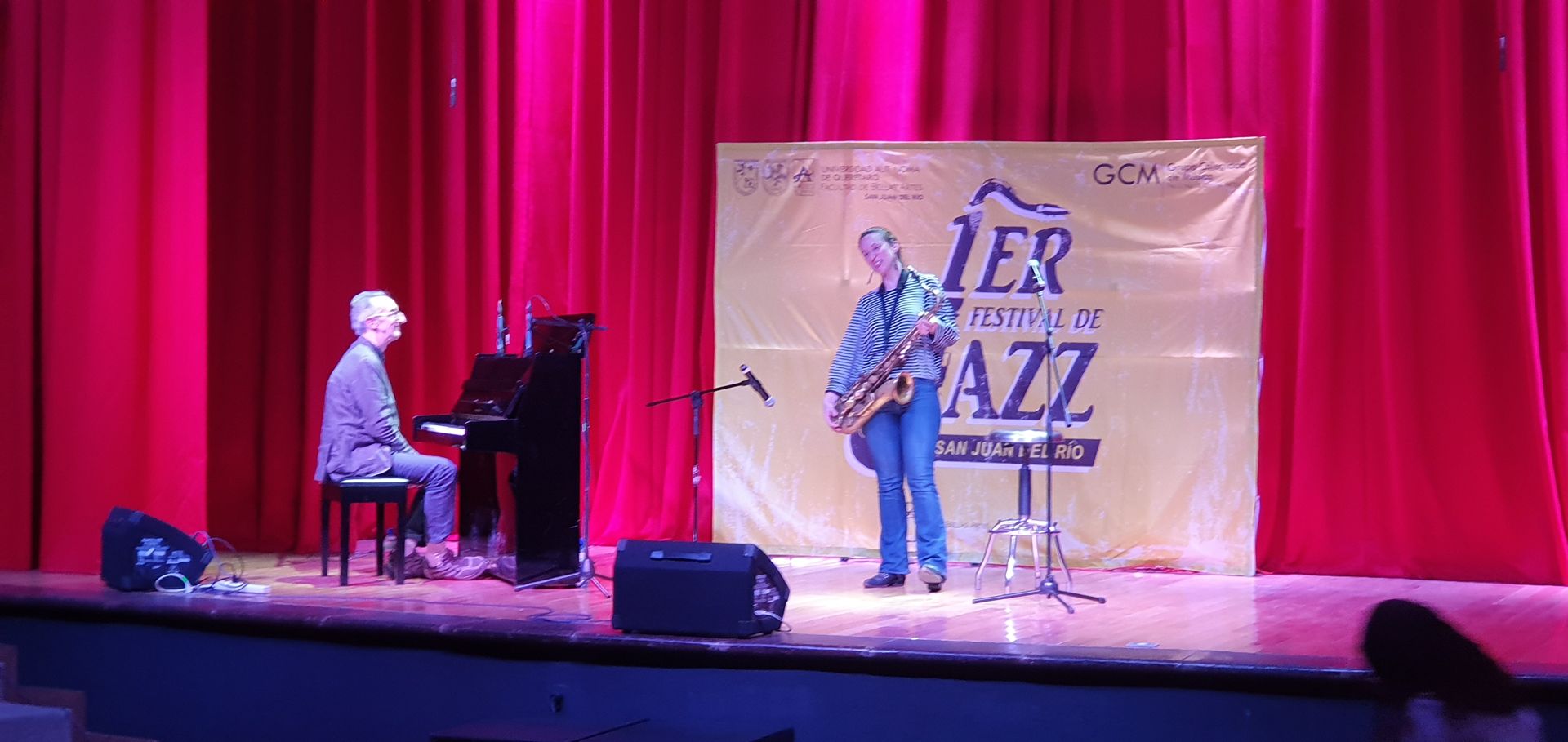 Sikora Culpo Duo at the 1st San Juan del Río Jazz Festival, Querétaro, 22 March 2019
