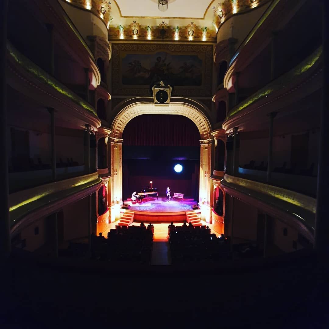 Sikora Culpo Duo on stage at Teatro Fernando Calderón, Zacatecas, 2019